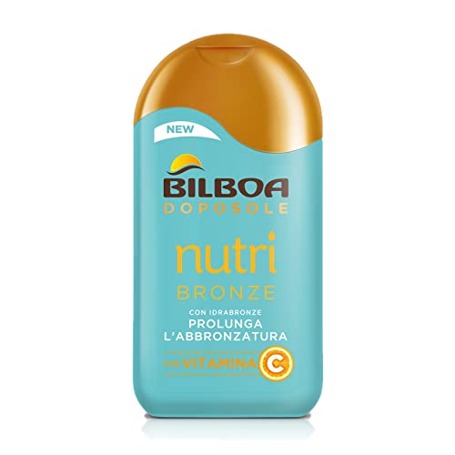 Bilboa, Doposole Nutriente Nutribronze con Vitamina C - Doposole Idratante e Nutriente, Ideale per Mantenere l'Abbronzatura a Lungo - Per Tutti i Tipi di Pelle - Dermatologicamente Testato - 200 ml