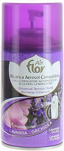AIR FLOR 6 PZ DEORANTE Ricarica 250 ML Lavanda & Orchidea [ Totale 1,5 Litri ]