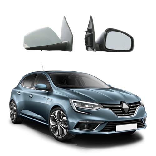 CG94 - Specchietto Retrovisore Elett. Term. C/Fan Asf. C/Sonda per Auto RENA_ULT MEGANE. Calotta da Verniciare.