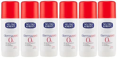 6 X neutro Roberts Derma Zero Deodorante Deo Stick Deo Stick 40 ML IPOALLERGENICO