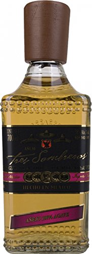 Tres somb reros Anejo Tequila, 1er Pack (1 x 700 ml)