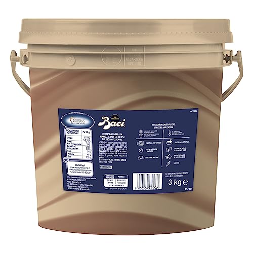 BACI PERUGINA PROFESSIONALE Crema Spalmabile con Granella di Nocciole, Secchiello 3kg