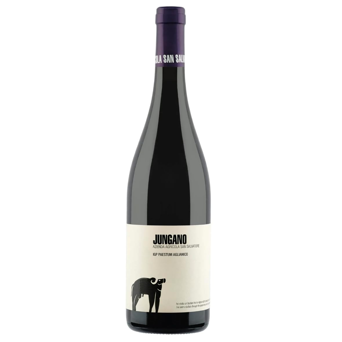San Salvatore Jungano 2021, Vino Aglianico Paestum IGP vino rosso campano, 14% vol, 750 ml