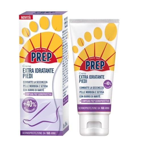 Prep Crema Piedi Extra Idratante 75ml – Con Burro di Karité – Idratazione Profonda per Pelle Secca dei Piedi