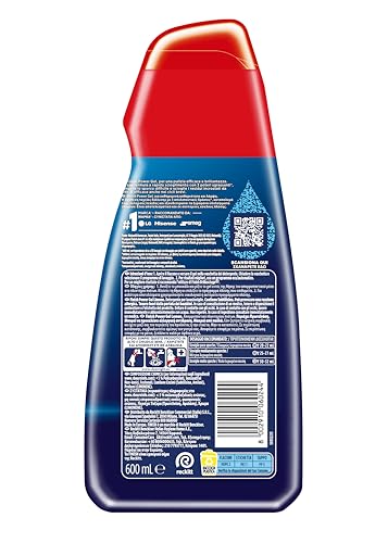Finish Powergel Gel Detersivo per Lavastoviglie Liquido, Multiazione, Poteri Sgrassanti, Limone, Multicolore, 600 ml, Confezione da 12