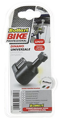 Bottari 96200, Dinamo Universale per Biciclette Unisex-Adulto, Nero