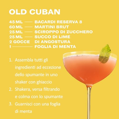 BACARDÍ Reserva 8 Year Old Premium Caribbean Rum, Vol. 40%, 70 cl / 700 ml, pregiato rum invecchiato 8 anni in botti di rovere sotto al sole dei Caraibi