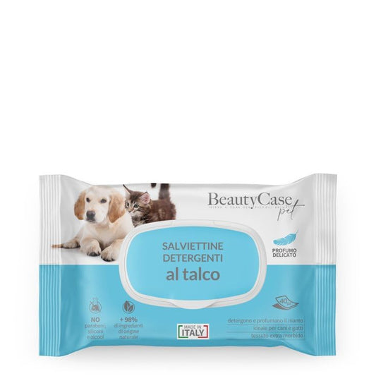 BEAUTY CASE PET SALVIETTINE profumate Talco 40PZ - Offerta 4 pz