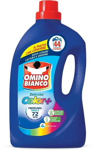 Omino Bianco - Detersivo Lavatrice Liquido Color+, 30 Lavaggi, Specifico per Capi Colorati, Tecnologia Salva i Colori e Cattura il Grigiore, 1500 ml
