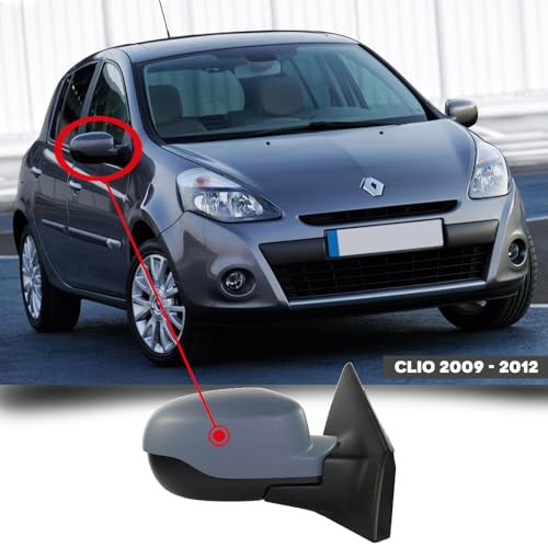 CG94 - Specchietto Retrovisore Mecc. - Compatibile per Auto CLIO - Calotta da Verniciare - con Sonda