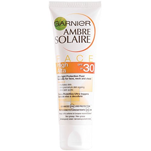 Garnier Ambre Solaire - Crema solare per il viso SPF 30, 50 ml