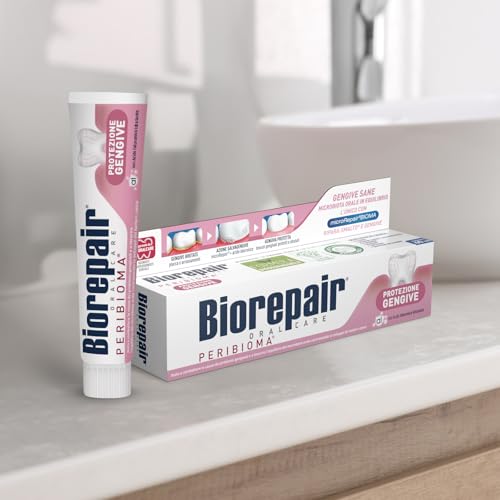 Biorepair, Dentifricio Protezione Gengive Peribioma, Combatte e Previene Problemi Gengivali, con Probiotici
