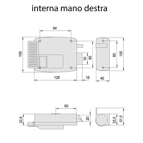 CISA - Serratura Elettrica da Applicare
