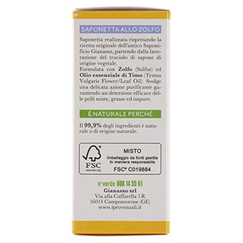 I Provenzali Saponetta Purificante allo Zolfo