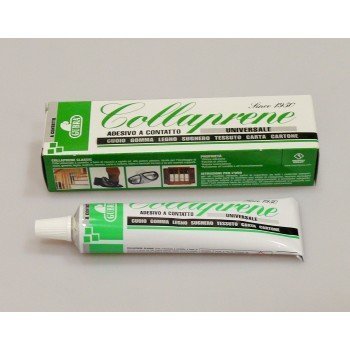 Adesivo Universale a contatto "Collaprene" (2 Confezioni, 300 ML) per gomma cuoio legno sughero tessuto carta tomaie 150 ML