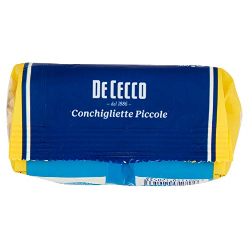 De Cecco - Conchigliette Piccole, Pasta di Semola di Grano Duro - 6 pezzi da 500 g [3 kg]