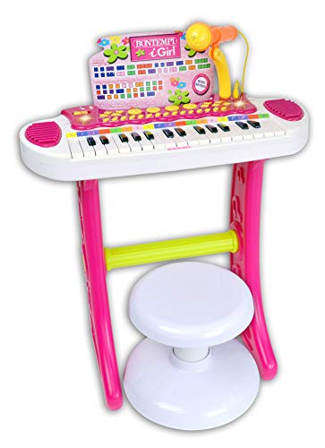 Bontempi- Tastiera, Multicolore, Large, 13 3672