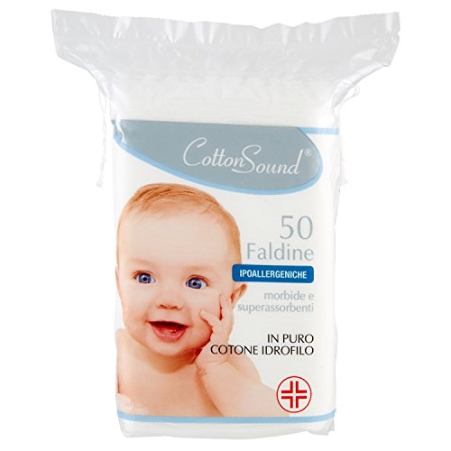 Cotton Sound Basic Faldine ipoallergeniche 50 pz