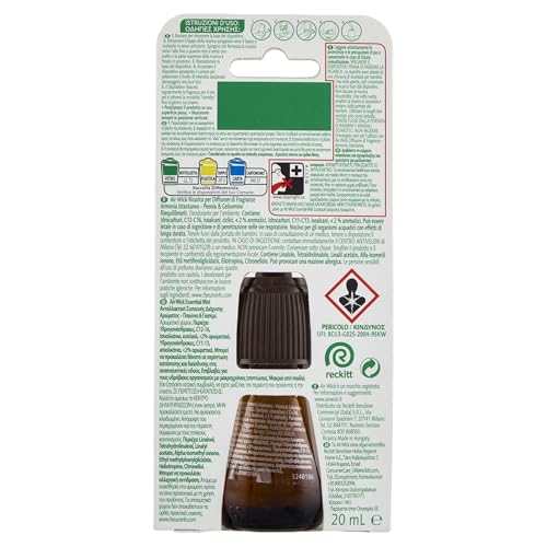 Airwick Ricariche Per Diffusore Di Oli Essenziali Armonia Istantanea, Confezione Da 6 Ricariche Per Il Diffusore Di Oli Essenziali, Profumatore Per Ambienti Con Fragranze Miste,