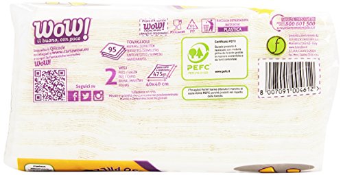 Wow! - Tovaglioli 2 Veli 40X40, 95 Pezzi