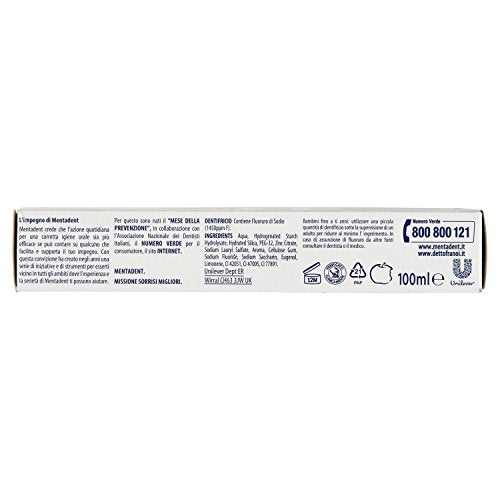 Mentadent - Dentifricio Prevenzione Completa, Formato Convenienza - 100 ml - [pacco da 12]