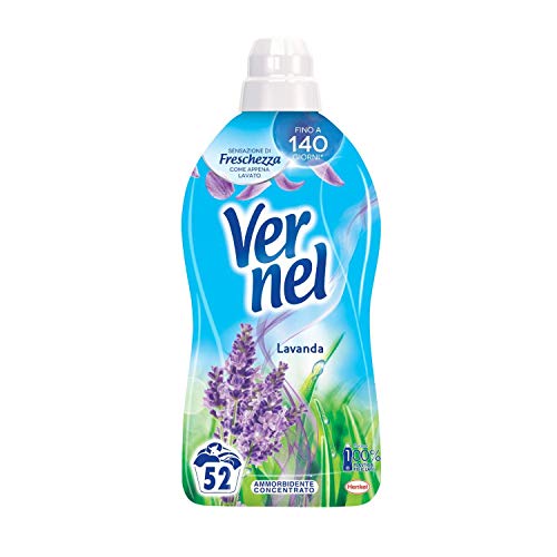 Vernel Lavanda Ammorbidente Lavatrice Concentrato Profumato, Intensa Freschezza e Morbidezza, 8 x 52 Lavaggi