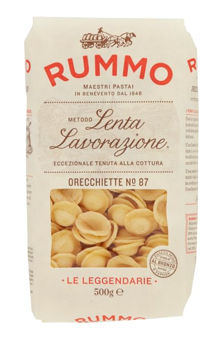 Rummo Pasta Semi di Orzo - Fettucce - Orecchiette - Casarecce - Mafaldotte - Confezione da 10 confezioni di test per pasta italiana a base di semola di grano duro, pasta italiana 500 g