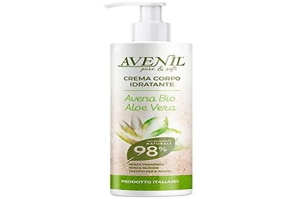 Avenil Crema Corpo Idratante Avena Bio e Aloe Vera, 400 ml