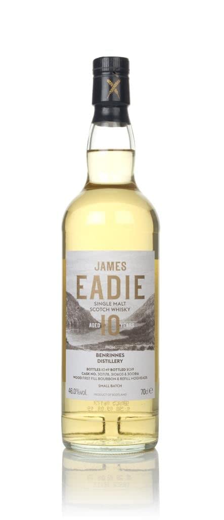 JAMES EADIE WHISKY 10 YAERS FROM BENRINNES DISTILLERY CL.70
