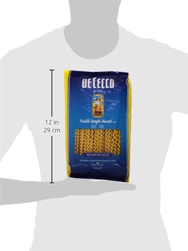 De Cecco - Fusilli Lunghi Bucati, Pasta di Semola di Grano Duro - 4 pezzi da 500 g [2 kg]