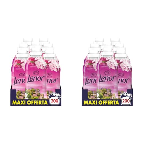 Lenor Elisir Ammorbidente Lavatrice Concentrato, 200 Lavaggi (8X25), Sogno Di Calabria, Freschezza Di Lunga