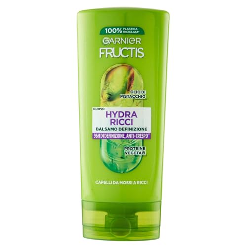 Garnier Fructis Balsamo Definizione, Per Capelli da Mossi a Ricci, Anti-Crespo, Per una Chioma Morbida e Luminosa, Hydra Ricci, 200 ml