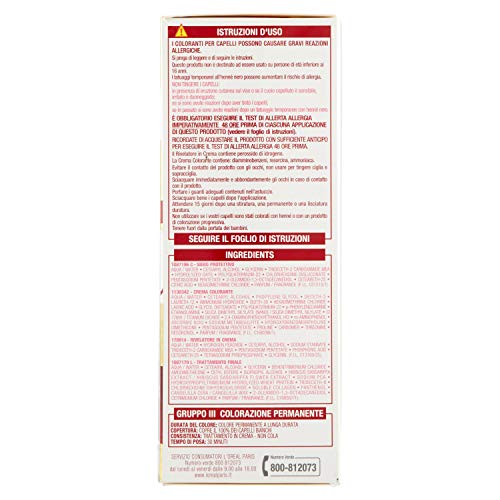 l'Oréal Paris Excellence Crema Colorante Triplo Trattamento Avanzato, No. 3 Castano Scuro -