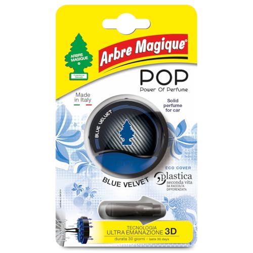 Arbre Magique POP, Profumatore Auto Solido, Durata Fino a 30 Giorni, Tecnologia Ultra Emanazione 3D, Design Italiano, Confezione da 1 Pezzo