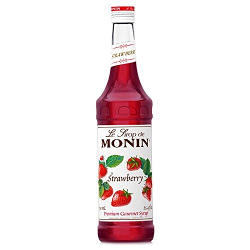 Monin - Bottiglia da 70 cl, sciroppo di fragole, sciroppo di cocktail alla fragola, per cocktail e bevande