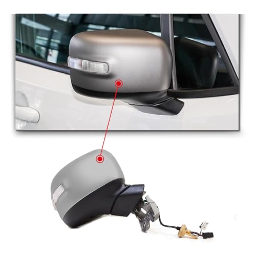 CG94 - Specchietto Retrovisore Elettr. Term. Ribalt. C/FAN. per Auto JE_EP RENEGADE - Calotta da Verniciare - ASF. 6 + 2PIN