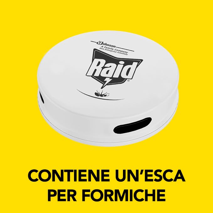 Raid Esca Formiche Insetticida, Pronta all'Uso in Spazi Interni ed Esterni