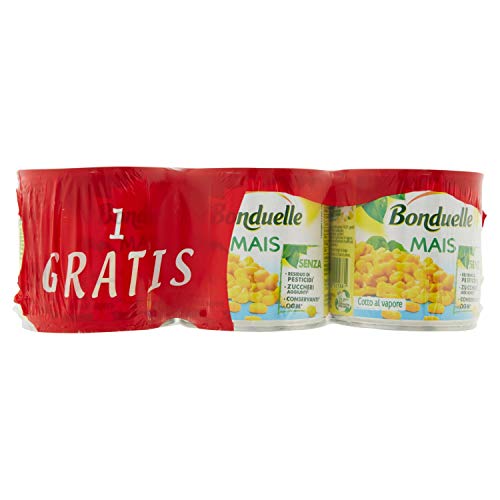 Bonduelle - Mais, Croccante e Naturalmente Dolce - 6 confezioni da 3 pezzi da 300 g [18 pezzi, 5400 g]