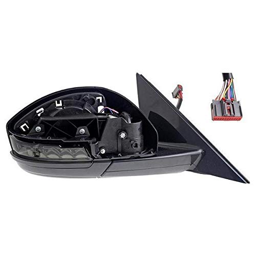 7445612127111 Derb Specchio Retrovisore Dx Destro [Lato Passeggero] (Elettrico - Termico - Con Fanale - Richiudibile Elettricamente) 8Pin Senza Calotta E Piastra - Mod. Per Luce Di Cortesia