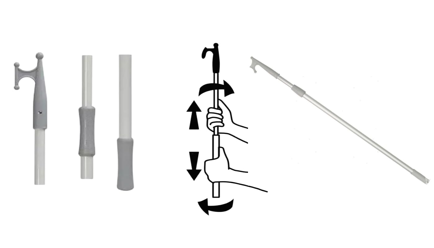 CG94 - Mezzo Marinaio Regolabile in Alluminio, Impugnatura Ergonomica, Sistema di Bloccaggio a Rotazione