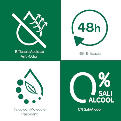 Borotalco, Deodorante Spray Puro Brezza Marina, con Talco con Molecole Traspiranti, Senza Alcool e Sali di Alluminio, Asciutto Anti-Odori, 48h di Efficacia, Profumo Marino - 1 Flacone da 150 ml