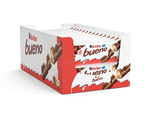 Kinder Bueno - 2 barrette da 43 g – confezione da 30 pezzi