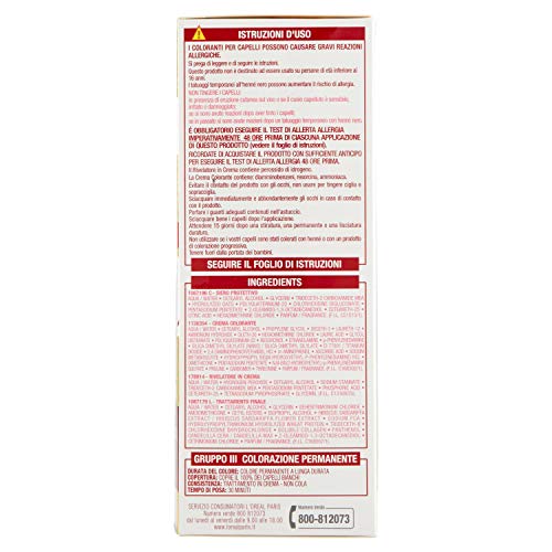 l'Oréal Paris Excellence Crema Colorante Triplo Trattamento Avanzato, 4 Castano - 1 Pacco