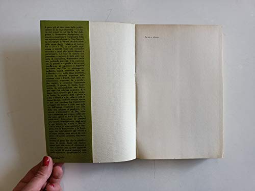 PAROLA E SILENZIO - Diario 1955-1957