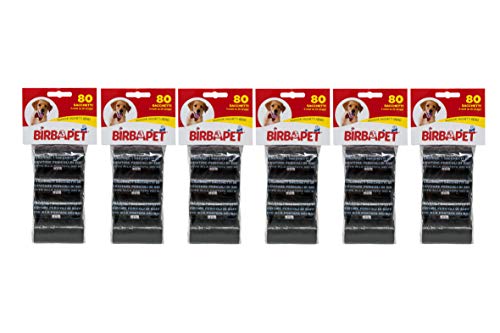 BirbaPet – Sacchettini igienici per bisogni dei cani – 560 Sacchetti ( 28 Rotoli ) , Per escrementi di animali domestici , per cacca o pupù di cane e deiezioni , Extra Resistenti, A Prova di perdite, Extra spessi. N. 7 Card da 4 Rotoli Ciascuno