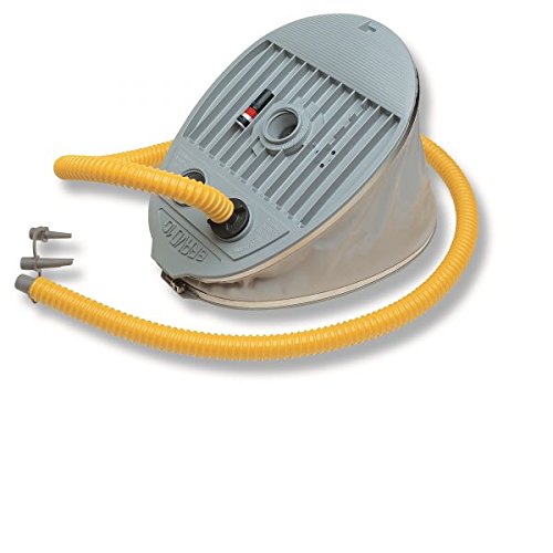 SCOPREGA Pompa a pedale BRAVO 10 per ogni tipo di gonfiabile. Gonfiatore manuale a doppia camera per gommoni, canotti, materassini, giocattoli gonfiabili, kayaks, SUP