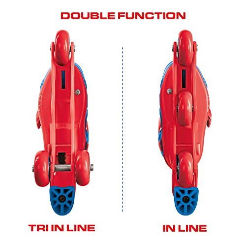 Mondo Toys - 3IN LINE SKATES Pattini in linea doppia funzione regolabili da 29 al 32 per bambini