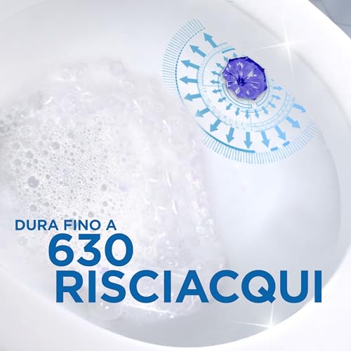 Duck Fresh Discs Blue- Base per Dischi Gel Igienizzanti WC, Colora l'acqua di blu ad ogni risciacquo - Confezione da 1 Applicatore e 6 Dischetti
