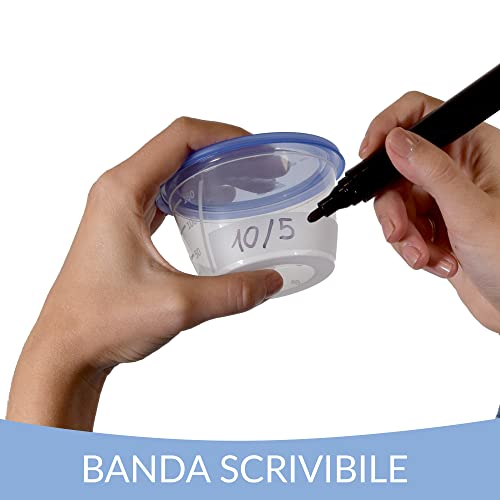 Cuki Contenitori Ermetici per Sughi, Trasparente, 5 Unità (1 confezione)