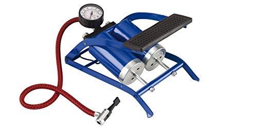 Bottari 24056 Pompa Gonfiaggio a Pedale con Manometro Doppio Cilindro